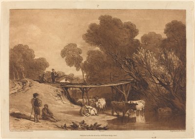 Pont et vaches - Joseph Mallord William Turner and Charles Turner