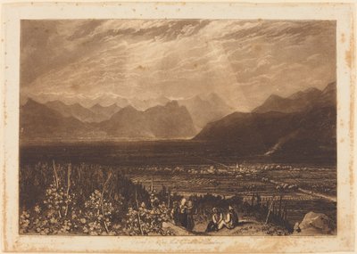 Chaîne des Alpes de Grenoble à Chambéry - Joseph Mallord William Turner and William Say