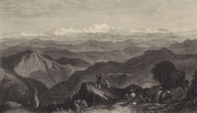 Chaîne enneigée, de Tyne ou Marma - after Joseph Mallord William Turner