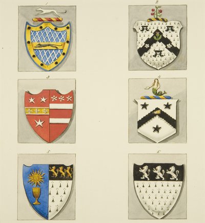 6 armoiries dans l