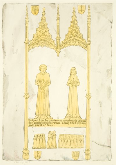 Laiton de John et Johanna Jay dans St Mary Redcliffe - Joseph Manning