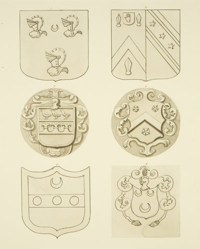 Blasons sur les pierres tombales - Joseph Manning