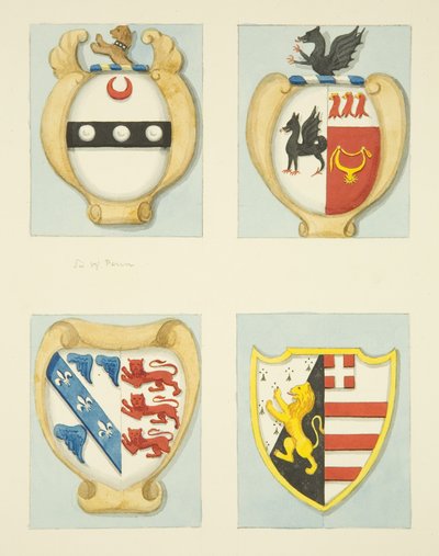 Armoiries sur les monuments à St Mary Redcliffe - Joseph Manning