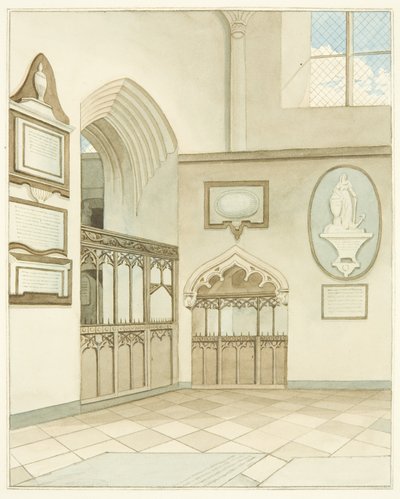 Extrémité du transept sud de la cathédrale de Bristol - Joseph Manning