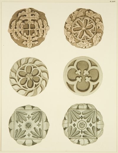 Pierres de voûte dans le plafond de St Mary Redcliffe - Joseph Manning