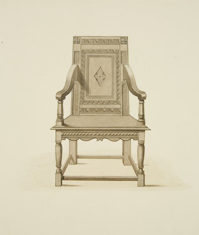 Vieille chaise apportée de Woodspring Priory dans l