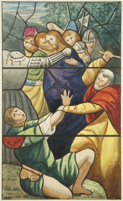 Vitrail de Saint-Marc - la capture du Christ - Joseph Manning