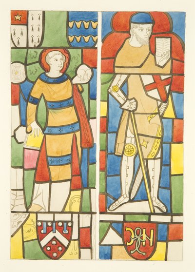 Vitraux dans les fenêtres nord et sud du chœur de la cathédrale de Bristol - Joseph Manning