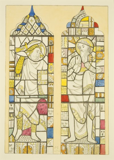 Vitrail dans la fenêtre nord, transept nord de St Mary Redcliffe - Joseph Manning
