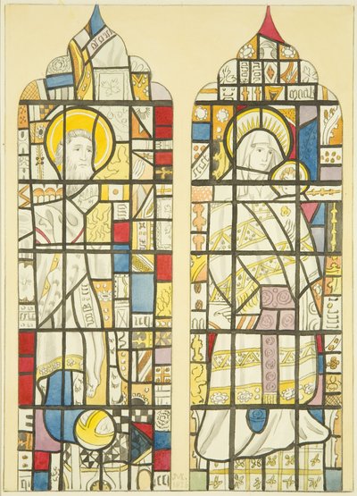 Vitrail dans la fenêtre sud du transept sud de St Mary Redcliffe - Joseph Manning