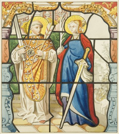 Vitrail dans la fenêtre de la sacristie de Saint-Marc - Joseph Manning