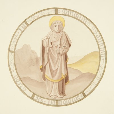 Vitrail dans la chapelle privée du palais épiscopal : Saint Barthélemy - Joseph Manning