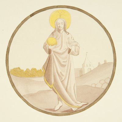 Vitrail dans la chapelle privée du palais de l