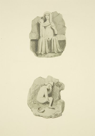 Deux pierres de voûte (bosses) au plafond de St Mary Redcliffe - Joseph Manning