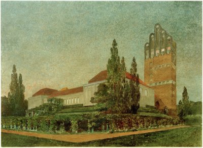Darmstadt, Mathildenhöhe, bâtiment d