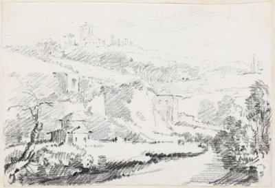 Paysage dans les collines albanaises - Joseph Marie Vien