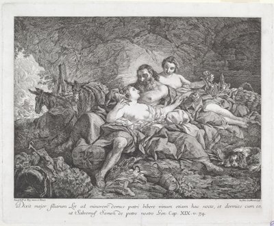 Loth et ses filles - Joseph Marie Vien after Jean François de Troy