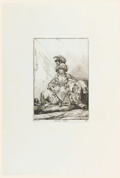La Sultane Noire, planche 28 de la série La Caravane du Sultan à la Mecque - Joseph Marie Vien the Elder