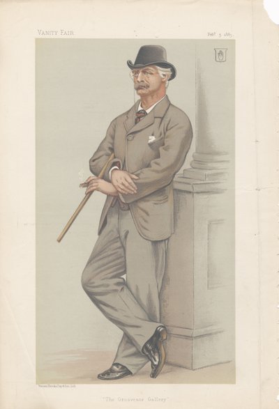 Coutts Lindsay, La Galerie Grosvenor de Vanity Fair, 3 février 1883 - Joseph Middleton Jopling