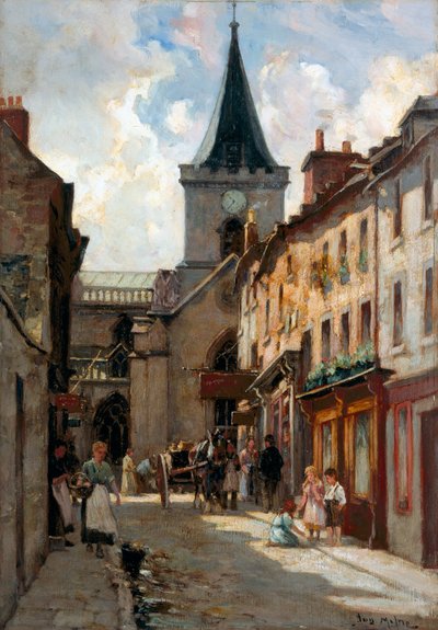 Église Saint-Jean depuis Kirkgate, c.1908 - Joseph Milne