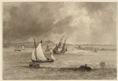 Navires au large - Joseph Murray Ince