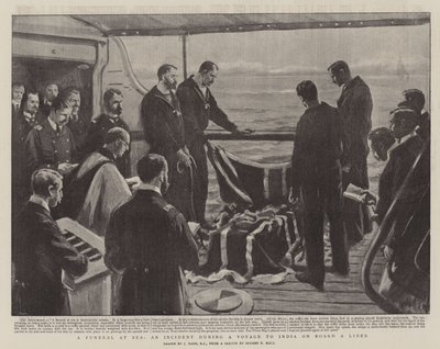 Un enterrement en mer, un incident lors d