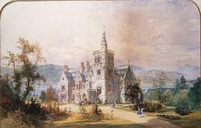 Un manoir baronnial écossais - Joseph Nash