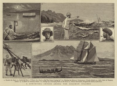 Croisière de relevé parmi les îles Salomon - Joseph Nash