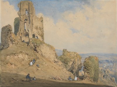Château de Corfe, Dorset - Joseph Nash
