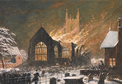 Église de Croydon en Feu, 5 Janvier - Joseph Nash
