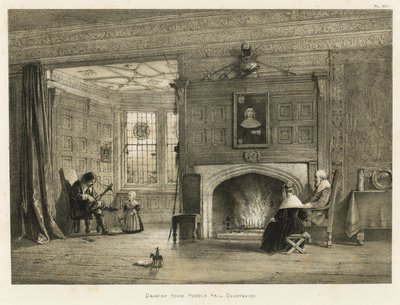 Salon, Haddon Hall, Derbyshire - Joseph Nash