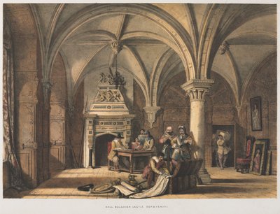Salle, Château de Bolsover, Derbyshire - Joseph Nash