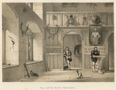 Hall, Compton Wynyate, Warwickshire - Joseph Nash