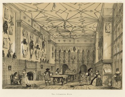 Hall, Littlecotes, Wilts - Joseph Nash