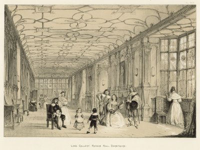 Longue Galerie, Haddon Hall, Derbyshire - Joseph Nash