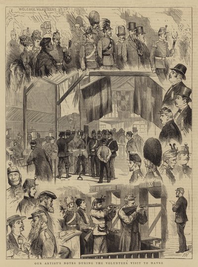 Notes de notre artiste lors de la visite des volontaires au Havre - Joseph Nash