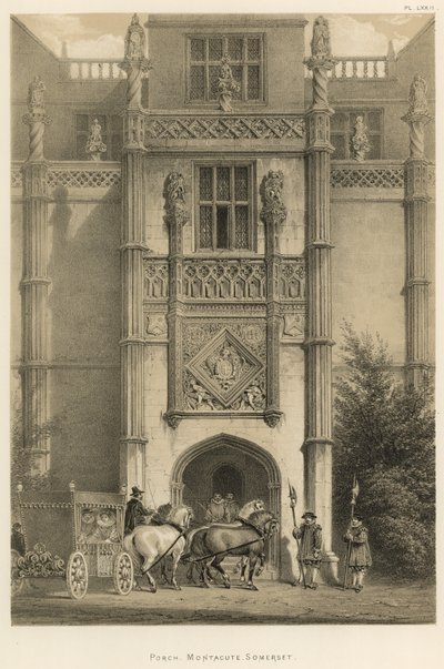Porche, Montacute, Somerset - Joseph Nash