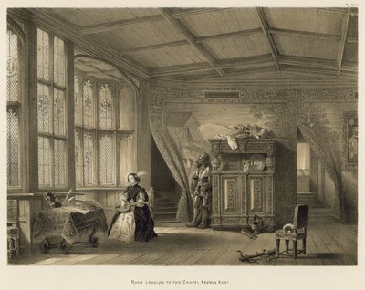 Salle menant à la chapelle, Knowle, Kent - Joseph Nash