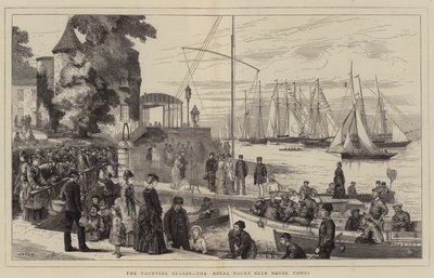 La saison de la navigation de plaisance, la maison du Royal Yacht Club, Cowes - Joseph Nash