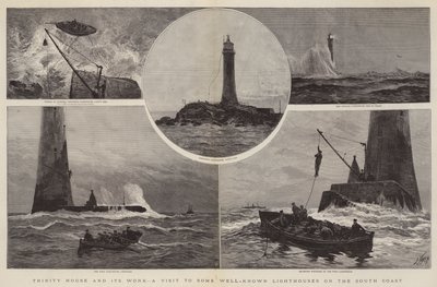 Trinity House et son travail, visite de quelques phares bien connus sur la côte sud - Joseph Nash