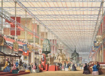 Vue de la Grande Exposition de 1851 : Nef britannique, 1854 - Joseph Nash