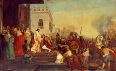 Réception de Christophe Colomb (1451-1506) par les rois d