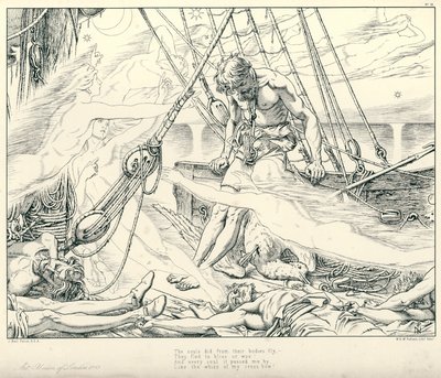Illustration pour La Complainte du Vieux Marin de Coleridge - Joseph Noel (after) Paton