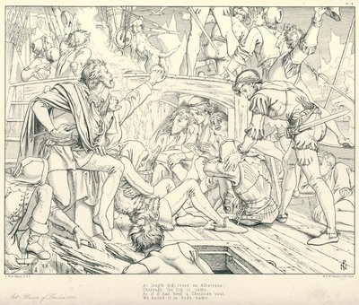 Illustration pour La Complainte du Vieux Marin de Coleridge - Joseph Noel (after) Paton