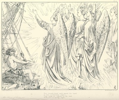 Illustration pour La Complainte du vieux marin de Coleridge - Joseph Noel (after) Paton