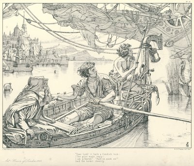 Illustration pour La Complainte du vieux marin de Coleridge - Joseph Noel (after) Paton