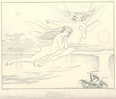 Illustration pour La Complainte du vieux marin de Coleridge - Joseph Noel (after) Paton