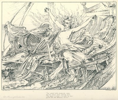 Illustration pour La Complainte du vieux marin de Coleridge - Joseph Noel (after) Paton