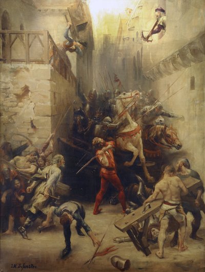 Le Sac de Béziers en 1209 : Les habitants de Béziers tentent d