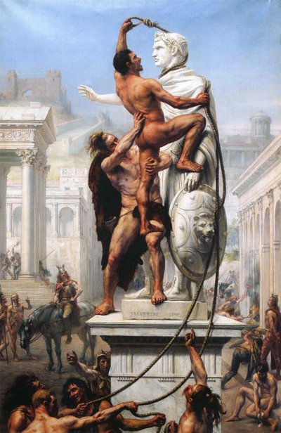 Le sac de Rome par les Wisigoths, 410, 1890 - Joseph Noel Sylvestre